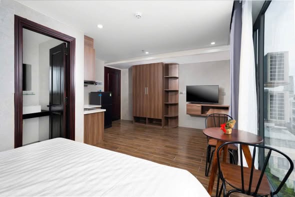 Studio for rent at Tran Thanh Mai Building P402