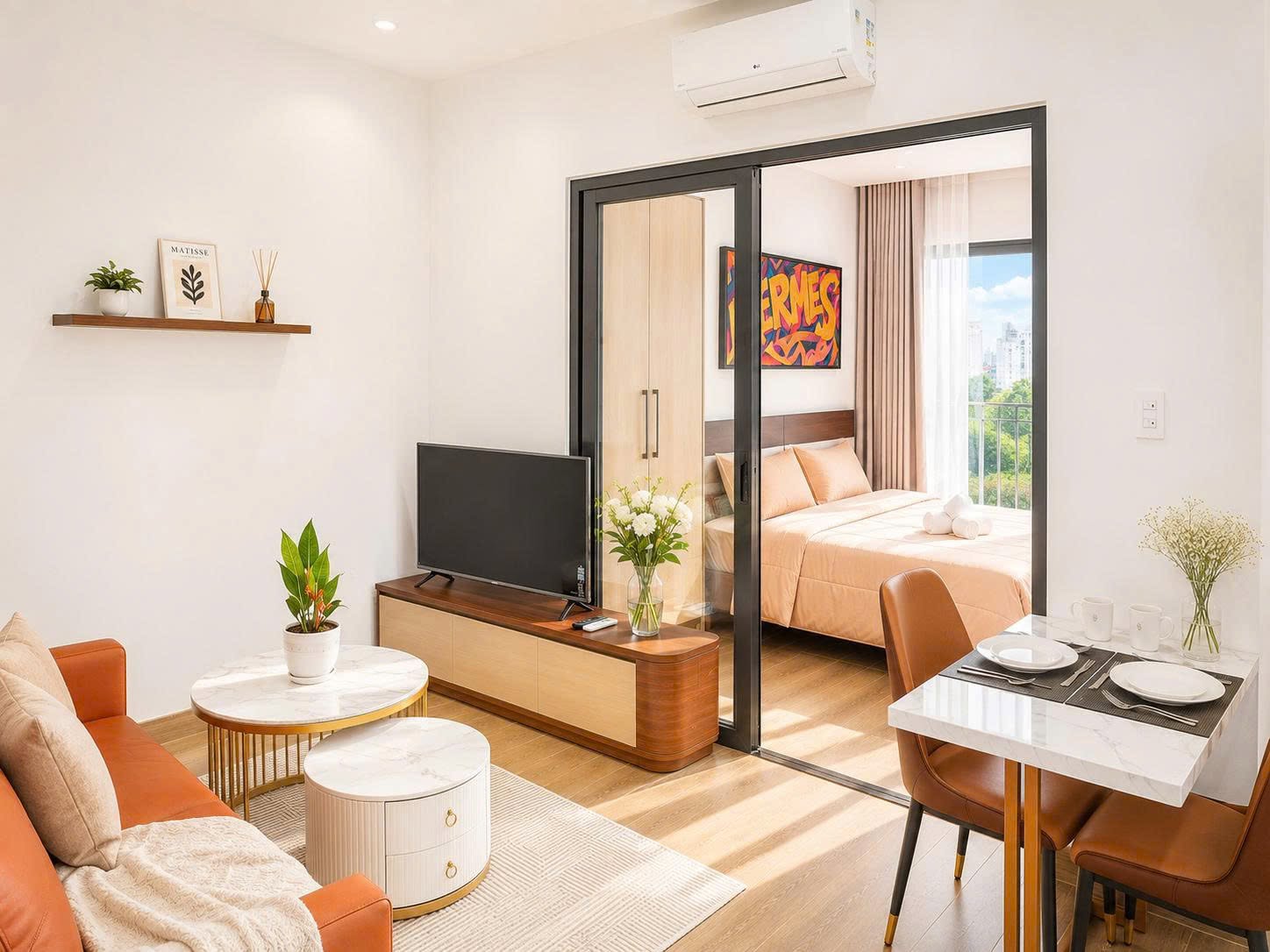 Modern 1-Bedroom Apartment – From 12,000,000 VND/month