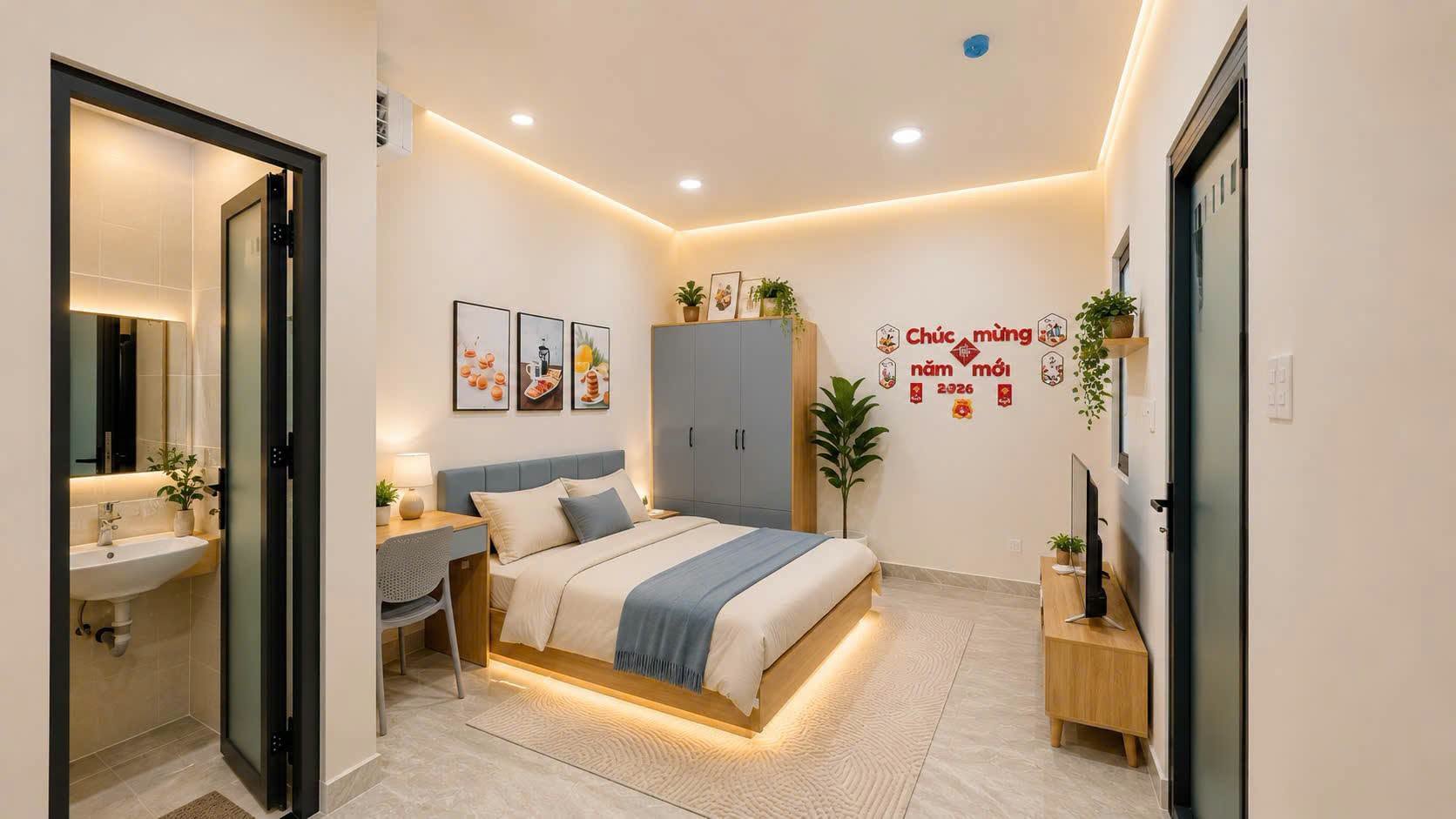 Fully furnished studio near District 1 and Landmark 81