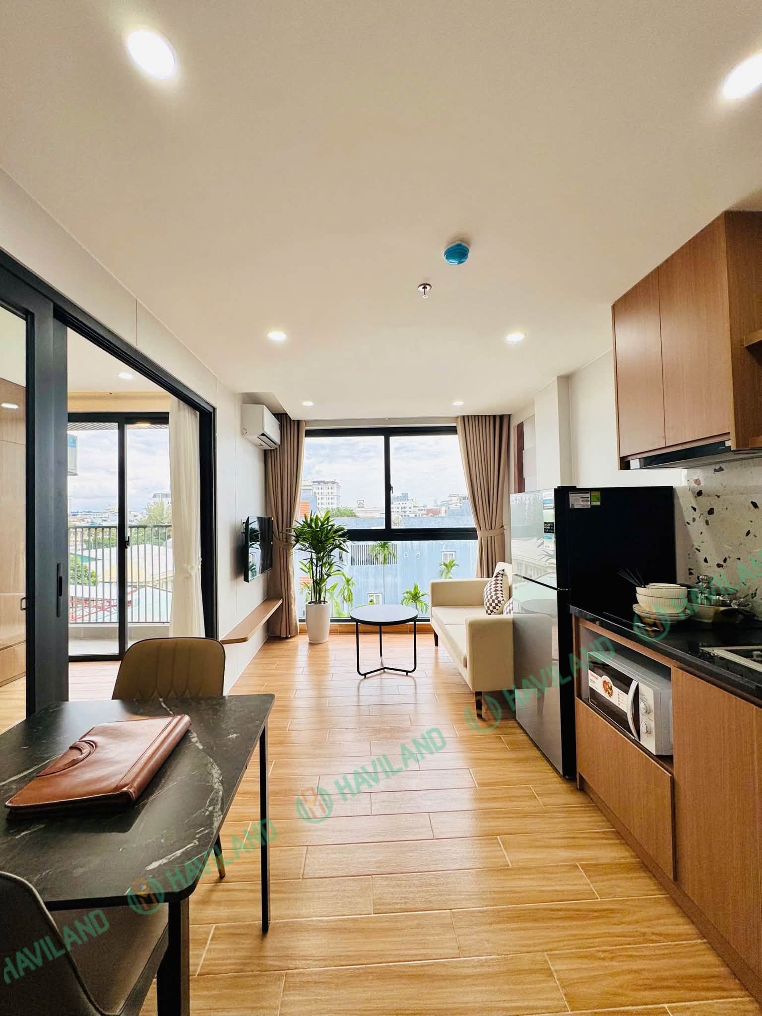 Modern fully furnished 1-bedroom apartment near My Khe Beach
