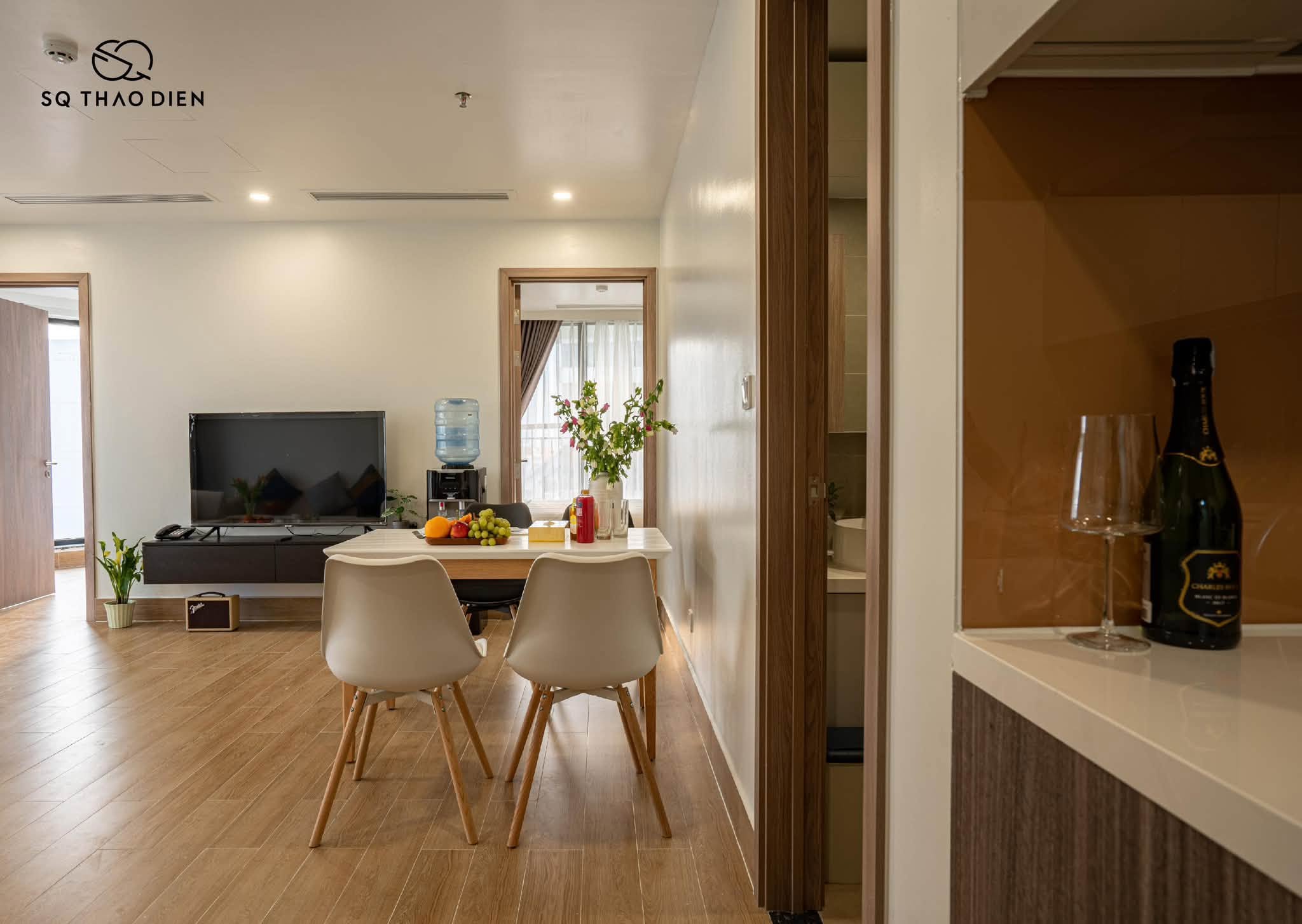 Elegant fully furnished 3-bedroom family apartment in Thao Dien