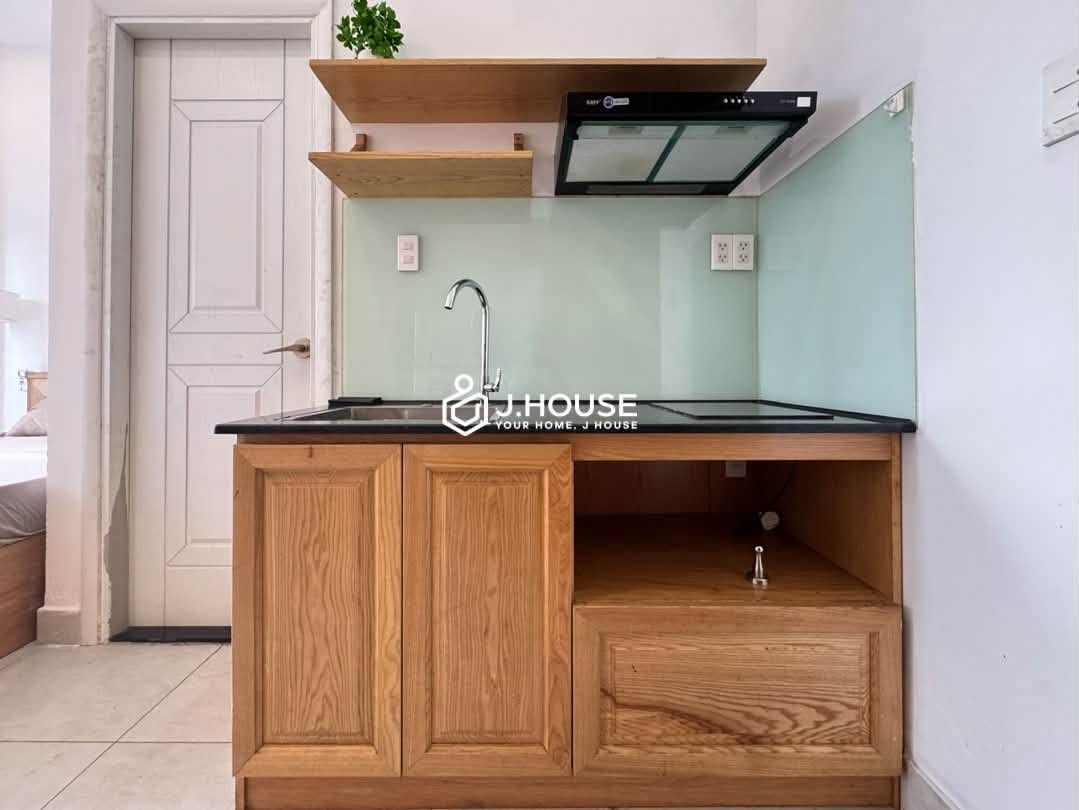 Bright studio apartment with balcony in Thao Dien