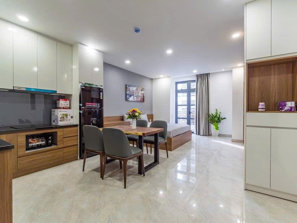 Affordable Fully Furnished 1-Bedroom Serviced Apartment with Private Balcony in Thao Dien