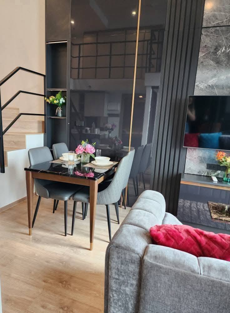 New Fully Furnished 2-Bedroom Duplex at Ideo Rama 9–Asoke