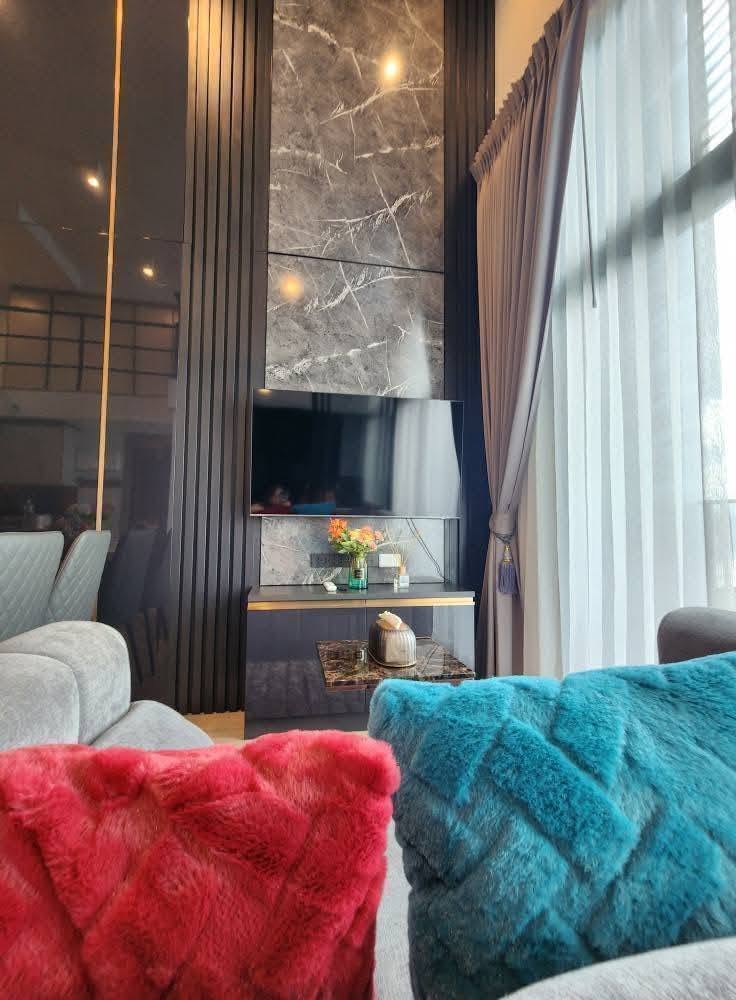 New Fully Furnished 2-Bedroom Duplex at Ideo Rama 9–Asoke