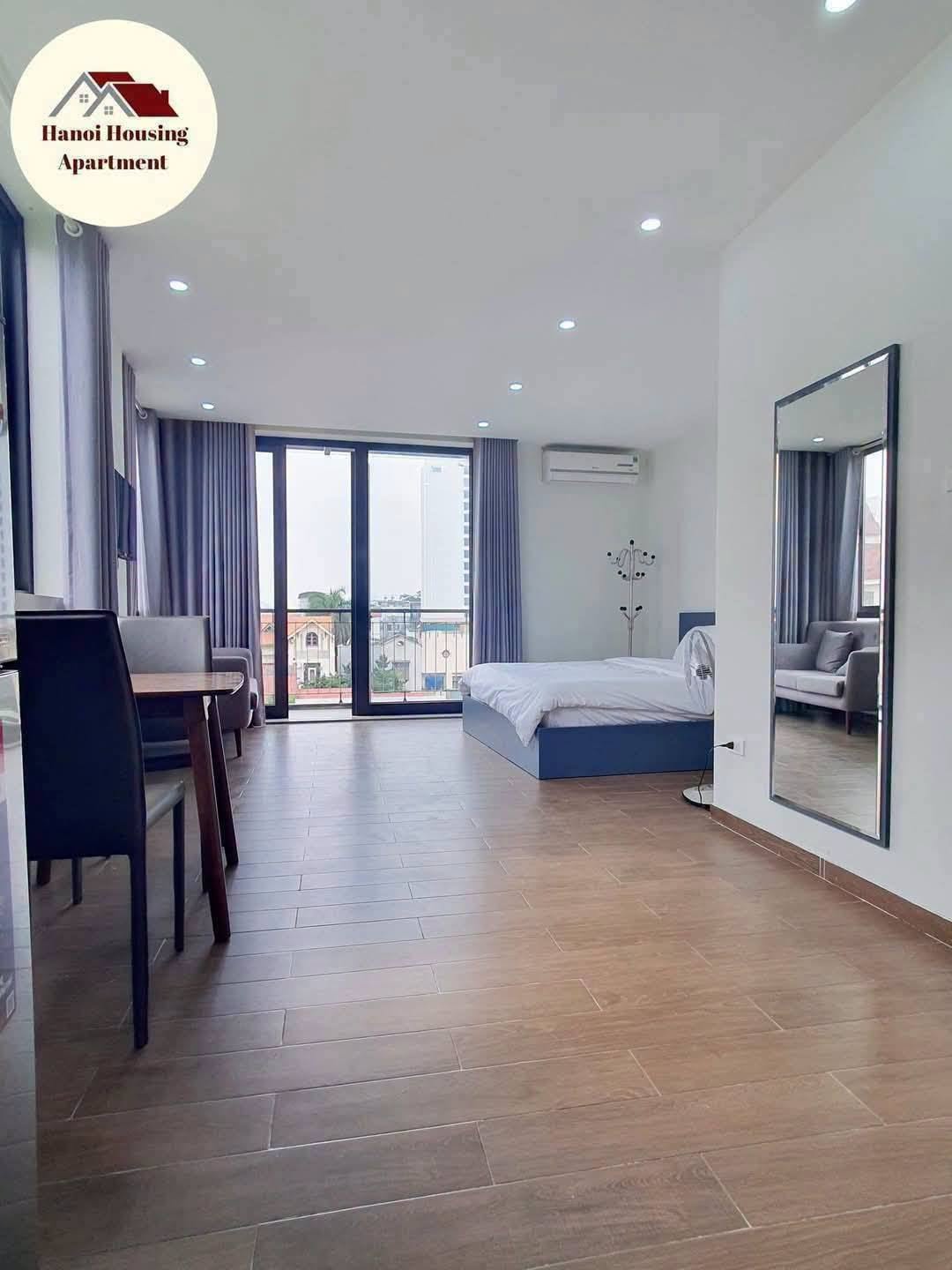 Modern Fully Furnished Studio with Private City-View Balcony in Tay Ho