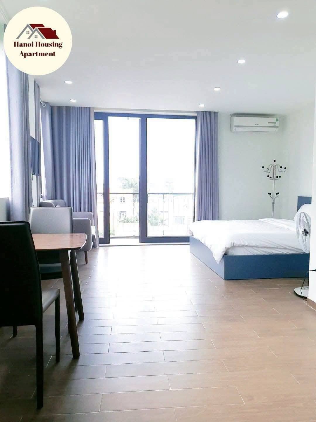 Modern Fully Furnished Studio with Private City-View Balcony in Tay Ho