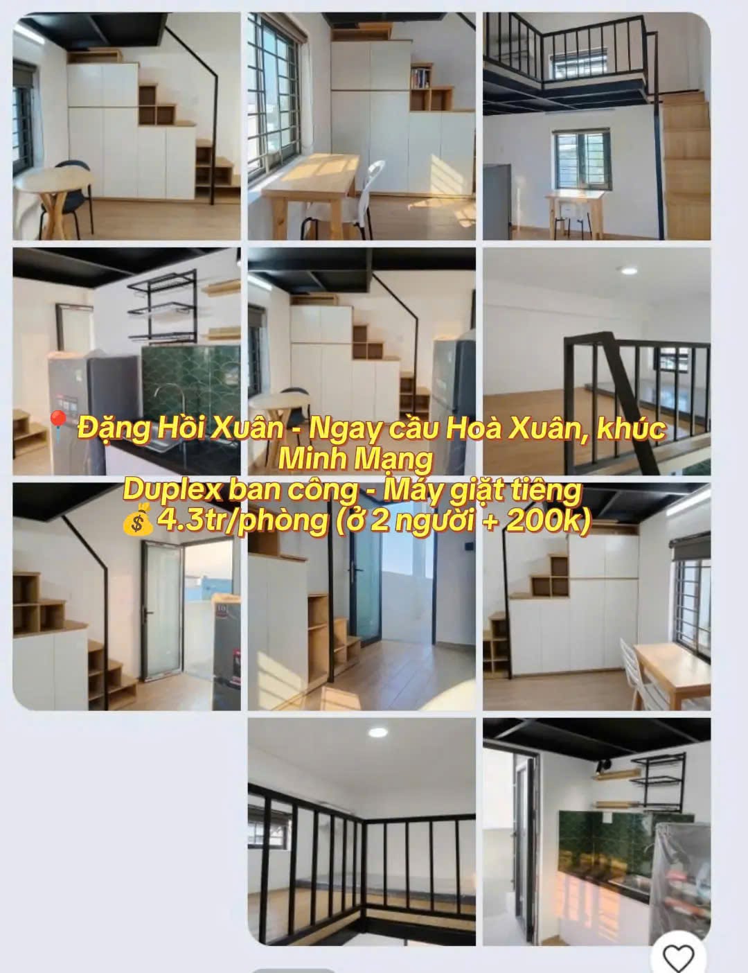 Brand-New Fully Furnished Duplex Studio with Private Washer and Balcony in Nam Hòa Xuân