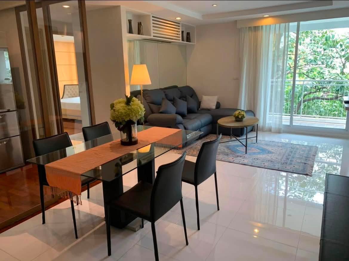 Fully Furnished 3-Bedroom Corner Unit with Garden View near BTS Nana