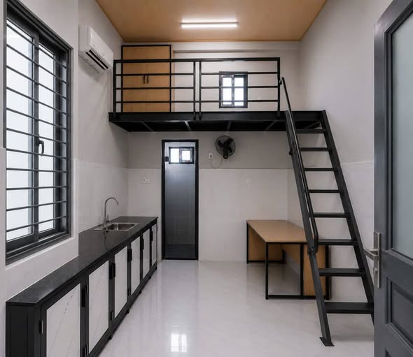 Quiet Mezzanine Studio Room near Hue Universities