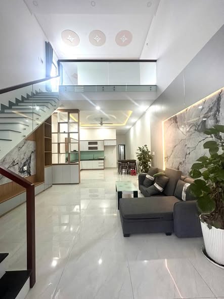 Partially Furnished Three-Bedroom House with Car Parking in Phu My