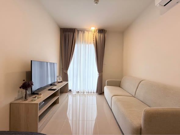 Fully Furnished Two-Bedroom Condo with Field and Pool View at Dcondo Reef Kathu