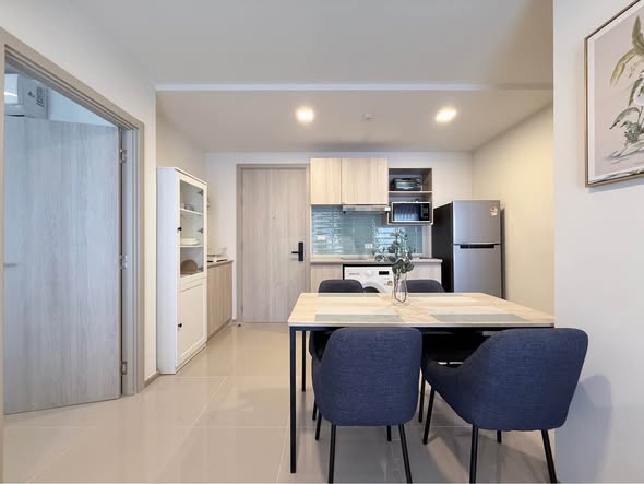 Fully Furnished Two-Bedroom Condo with Field and Pool View at Dcondo Reef Kathu