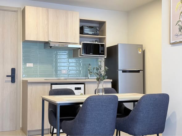 Fully Furnished Two-Bedroom Condo with Field and Pool View at Dcondo Reef Kathu