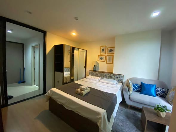 Fully Furnished Studio Condo with Balcony and Free Wi-Fi at The Base Central Phuket