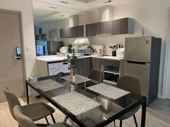 Brand-New Fully Furnished Two-Bedroom Condo with Garden View at D Condo Rin