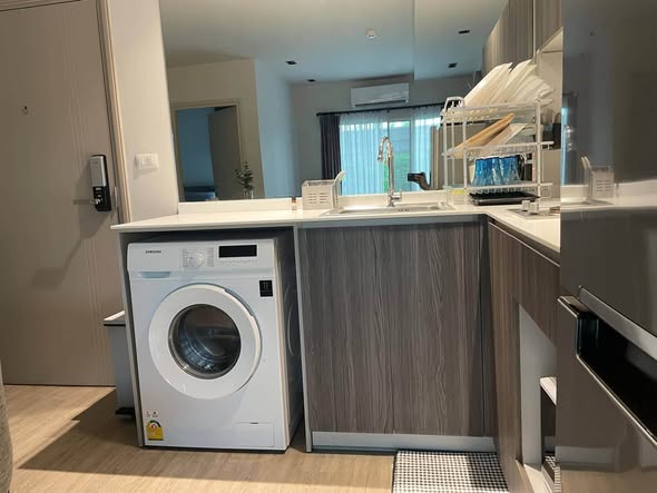 Brand-New Fully Furnished Two-Bedroom Condo with Garden View at D Condo Rin