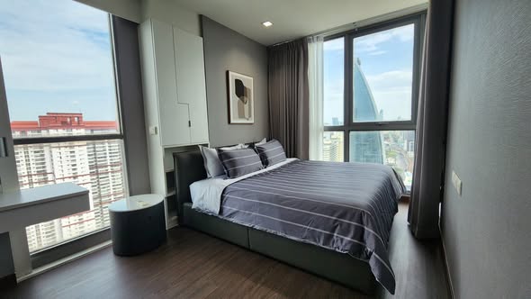 Newly Renovated One-Bedroom Plus Condo with High-Floor View at Ideo Q Phaya Thai