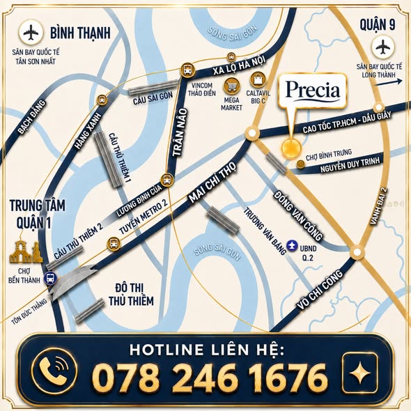 High-Floor Two-Bedroom Apartment at Precia District 2