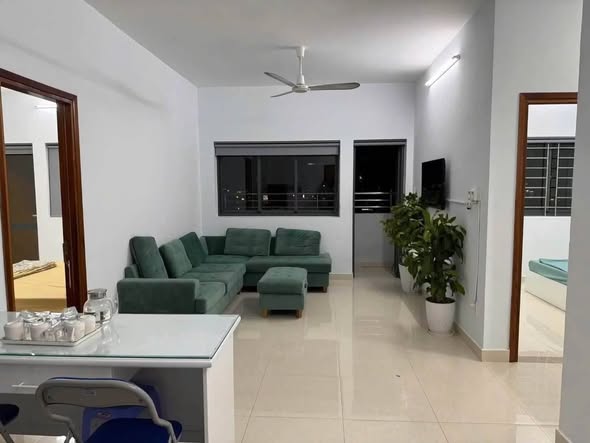 Fully Furnished Three-Bedroom Corner Apartment with Open View on Ho Quy Ly Street