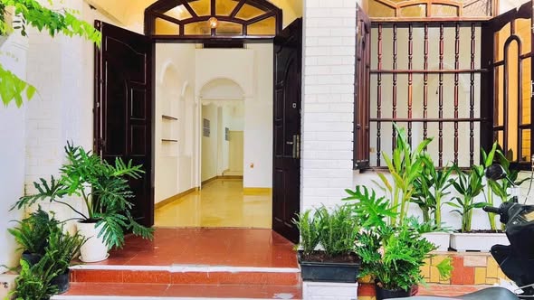 Partly Furnished Two-Bedroom Single-Storey House with Spacious Motorbike Yard on Binh Gia Street