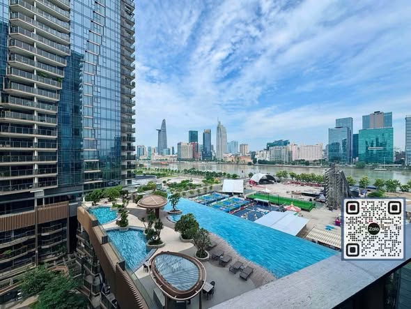 Fully Furnished Two-Bedroom Apartment with River and District 1 View at The Opera Residence