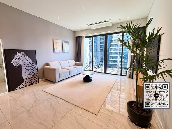 Fully Furnished Two-Bedroom Apartment with River and District 1 View at The Opera Residence