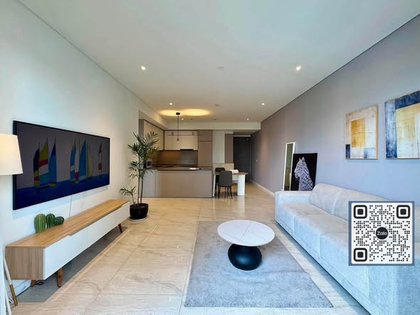 Fully Furnished Two-Bedroom Apartment with River and District 1 View at The Opera Residence