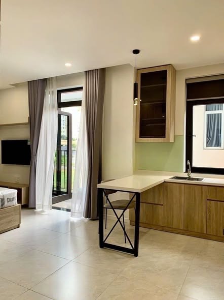 Fully Furnished Modern Studio with Rooftop Gym and BBQ in Thao Dien