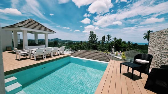 Three-Bedroom Sea-View Pool Villa at Chaweng Modern Hill
