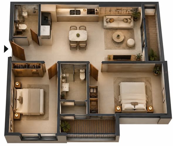 Diamond Crown 2BR Apartment for Rent