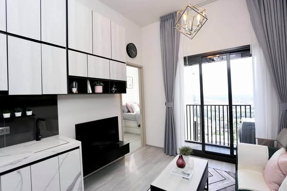 High-Floor 1-Bedroom Condo at The Line Sukhumvit 101 near BTS Punnawithi