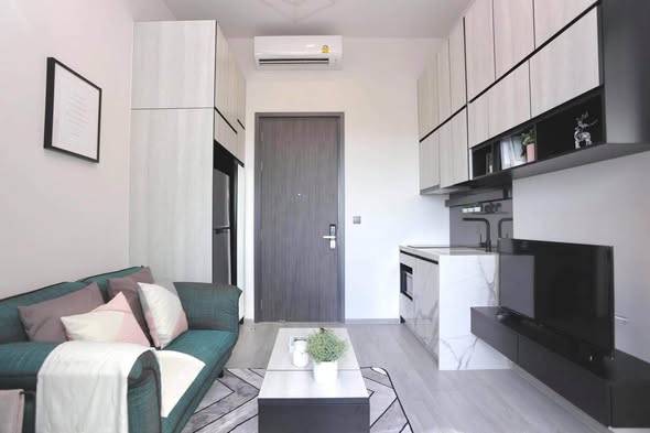 High-Floor 1-Bedroom Condo at The Line Sukhumvit 101 near BTS Punnawithi