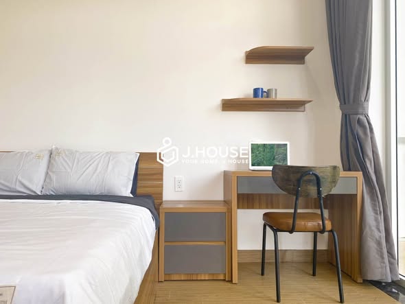 Bright Fully Furnished Studio with Green View in Riverside Residential Area