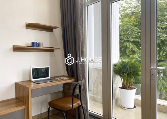 Bright Fully Furnished Studio with Green View in Riverside Residential Area