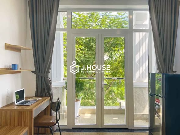 Bright Fully Furnished Studio with Green View in Riverside Residential Area