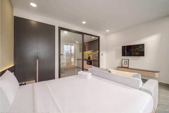 For Rent - 1-bedroom apartment at Phuoc Truong 11 street, Son Tra Area, very quiet place, near the beach, Đà Nẵng City